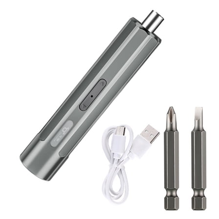 Electric Screwdriver, 2000mAh Rechargeable Cordless Power Screwdriver Manual & Electric Bits Set for Home Repair Gift