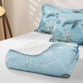 thumbnail image 4 of spefrowx Watercolor Sea Turtle Twin Quilt Set for Boys Girls, Blue Coral Wildlife Twin Coverlet Set, 2-Piece, 4 of 7
