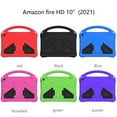 thumbnail image 6 of Case for Fire HD 10 & HD 10 Plus Tablet (11th Generation, 2021 Release) - TOPSHE Kids-Proof Light Weight Durable EVA Protective Convertible Handle Kicktand Shockproof Cover, Rose, 6 of 6
