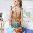 thumbnail image 4 of Balery Fantasy Underwater Jellyfish Camisón de princesa para niñas, pijama de algodón con mangas abullonadas, suave y bonito.-X-Large, 4 of 6