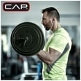 thumbnail image 5 of Cap Standard 47-inch Hollow E-Z Curl Workout Bar with 50lb Vinyl Weight Plate Set, 5 of 6