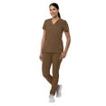thumbnail image 5 of Adar Addition Go-Basic Scrub Set For Women - Slim V-Neck Scrub Top & Skinny Cargo Scrub Pants - A9200 - Mocha Quartz - M, 5 of 7