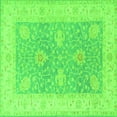 thumbnail image 1 of Ahgly Company Indoor Square Oriental Green Traditional Area Rugs, 5' Square, 1 of 1