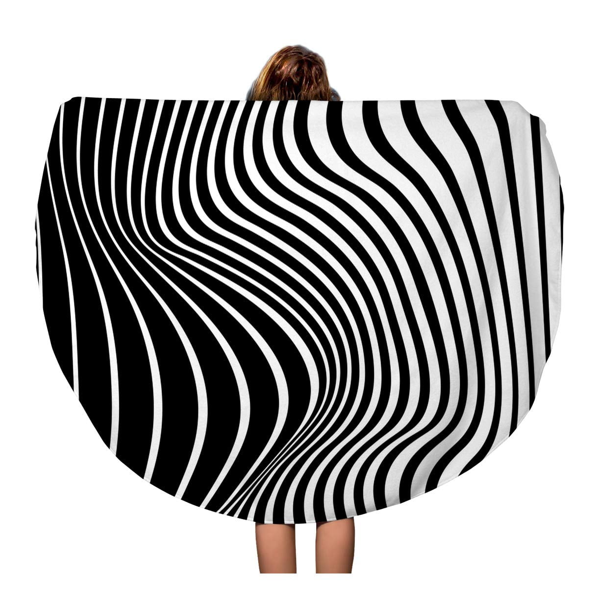 Black and white beach blanket hotsell