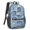 thumbnail image 2 of Pioneer Flower Floral Print Pattern 17" School Backpacks for Teens,Waterproof Oxford Fabric,S-Shape Padded Straps for School,Travel,Hiking,Camping, 2 of 5