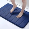 thumbnail image 1 of Olanly Memory Foam Bath Mat Large Absorbent Shower Carpet Soft Coral Velvet Floor Pad Home Decoration Non-slip Bathroom Rug, 1 of 5