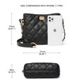 thumbnail image 2 of Bandolera Sivim Fashion de piel ligera negra, 2 of 6