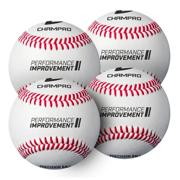 Champro Sports 7.5" Training Baseballs, Set of 4