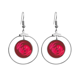 thumbnail image 1 of Pintura de la cultura japonesa, pez rojo Los pendientes cuelgan del aro de la joyería del círculo de la gota Unbranded M, 1 of 3