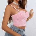 thumbnail image 5 of Women Corset Top Bustier Tank Top Tight Fitting Spaghetti Strap Solid Color Short Fashion Female Camis Holiday Streetwear Camisoles Dailywear, 5 of 8