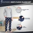 thumbnail image 4 of SLEEPHERO Adult Mens 2 Piece Long Sleeve Fleece Pajama Set (Sizes S-XL), 4 of 5