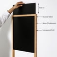 thumbnail image 2 of M&T Displays Slide-In Wood Frame with Double Sided Chalkboard for Ad Frame for Restaurant, Store, Office, Wedding, Party, Event, Home (Natural Wood, 8.27x11.70), 2 of 6