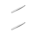 thumbnail image 1 of Seitruly Pinzas para el cabello Espejo Material duradero con acabado mate Cómodo clip de ceja con punta inclinada para mujeres Depilación Punta inclinada 2Conjunto, 1 of 6