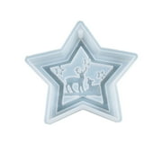 Pompotops Merry Christmas Silicone Jewelry Casting Mold Resin Epoxy Mould Craft Decor Tool