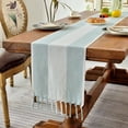 thumbnail image 2 of Table Runners 72 Inches Long for Home Decor, Boho Farmhouse Spring Table Runner, Burlap Linen Style Rustic Dining Table Decor Long, 13x72 Inches, 2 of 5