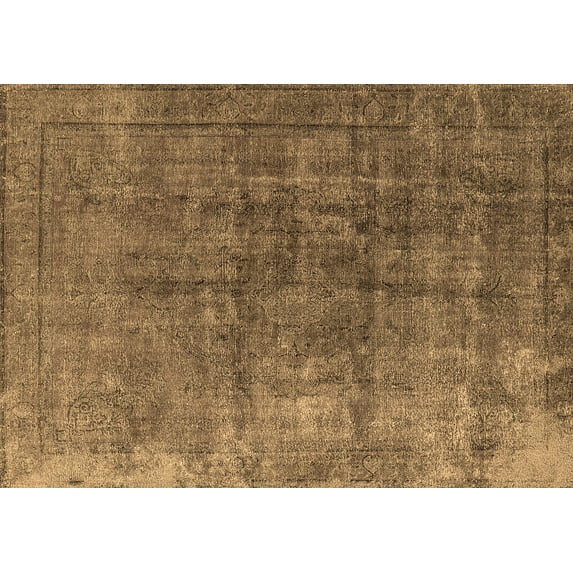 Ahgly Company Indoor Rectangle Oriental Brown Industrial Area Rugs, 4' x 6'