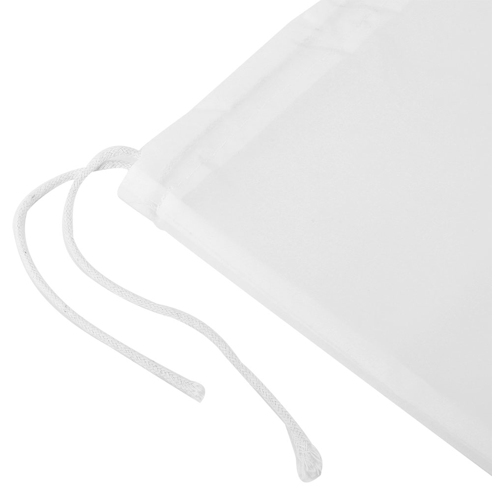YLSHRF 2Pcs 300 Mesh Nylon Filter Straining Bag With Drawstring For Tea Leaf Wine Soybean Milk