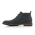 thumbnail image 4 of Ferro Aldo Pablo MFA506066 Mens Lightweight Casual Mid-Top Desert Chukka Boots, in Charcoal Wool, Men's Size 7.5, 4 of 8