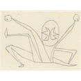 thumbnail image 2 of Paul Klee 24x19 Black Ornate Framed Double Matted Museum Art Print Titled: In the Sign of the Division (Under the Sign of Division) (1940), 2 of 5
