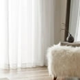 thumbnail image 3 of Bouclair Rideau Transparent Carla Blanc 52x108 Po (132x274 cm), 3 of 6