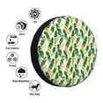 thumbnail image 4 of Wukai Banana Tree Leaves Print Spare Tire Cover for RV Trailer,Waterproof PVC Faux Leather Wheel Cover Fit for Truck,Trailer,RV,SUV,Camper and Most Vehicle-17 inch, 4 of 6