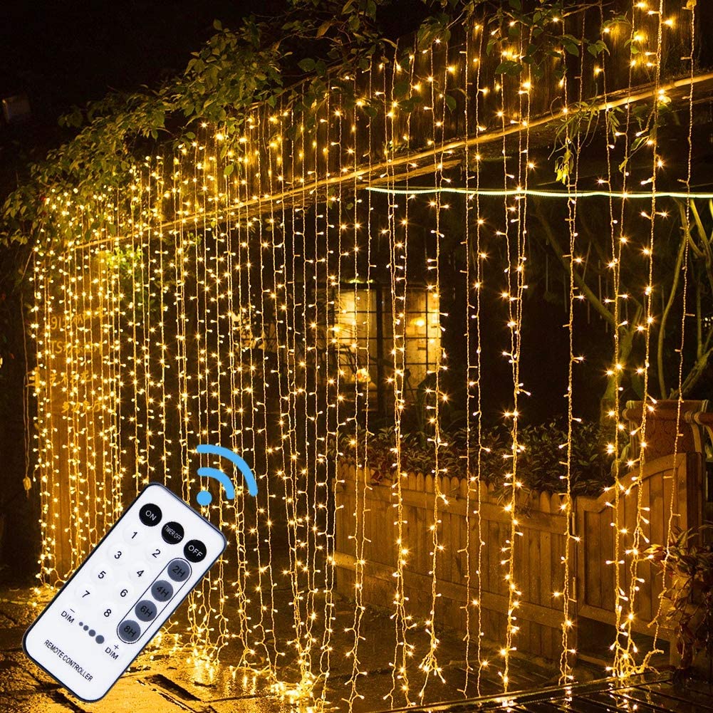 Patio Room 8 m Chaser LED Rope Lights with Memory Controller,Decorative Lighting for Christmas Garden Wedding Party Warm White 
