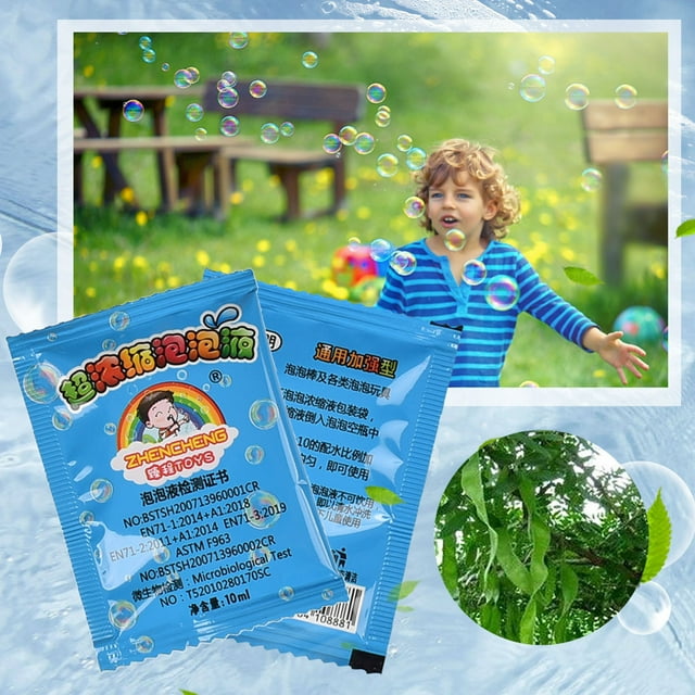 HUASHENG Toy Solution Water 10ml Bubble Bubble Blower Juice Soap Bubble Bubble Liquid Wedding Bable Toy