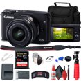 thumbnail image 1 of Canon EOS M10 Mirrorless Digital Camera with 15-45mm Lens (Black) (0584C011) + 64GB Memory Card + Card Reader + Case + Flex Tripod + Hand Strap + Cap Keeper + Memory Wallet + Cleaning Kit Canon 0584C011_EDI_1, 1 of 7