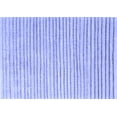 thumbnail image 1 of Ahgly Company Machine Washable Indoor Rectangle Solid Blue Modern Area Rugs, 3' x 5', 1 of 4