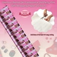 thumbnail image 2 of Glamour Barbie Girl Fashionista Doll Party Pink Gift Wrapping Paper, 20 Sq ft (1 Roll) Premium Deluxe Easy-Cut Grid-Lined Wrap Christmas Birthday Thanksgiving Party Prizes Supply w/ Bonus Canzonet Tag, 2 of 7