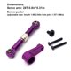 thumbnail image 4 of Bewildely Servobrazo de Metal para coche con Control remoto, varilla de enlace ajustable, simulación de vehículo sobre orugas, piezas de repuesto, Kit de Kits de construcción modelo Púrpura Bewildely FN010463-05, 4 of 6