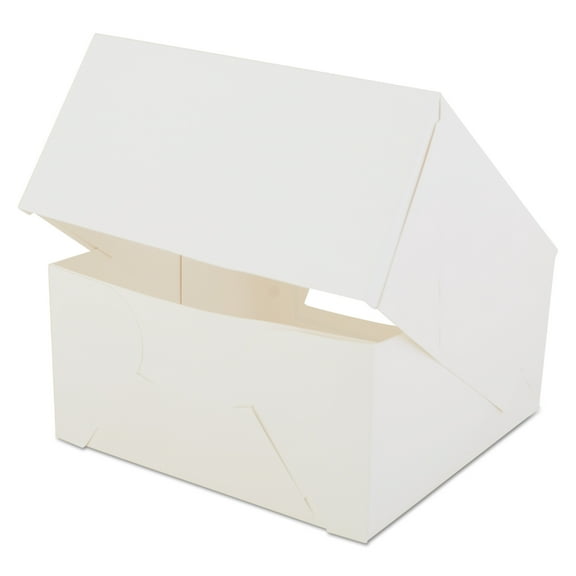 SCT Window Bakery Boxes White Paperboard 8 x 8 x 4 150/Carton 24053