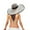 White, variant on Women Summer Wide Brim Straw Hat Beach Foldable Floppy Sun Cap UPF 50+ Travel Packable Sun Hat for Outdoor Activities