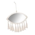 thumbnail image 4 of Espejo de pared colgante de macramé, espejo decorativo con flecos de macramé, espejos decorativos con borlas hechos a mano, para decoración de , Oval, 4 of 8
