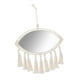 thumbnail image 4 of Espejo de pared colgante con flecos de macramé, espejo decorativo con borlas. Oval, 4 of 9