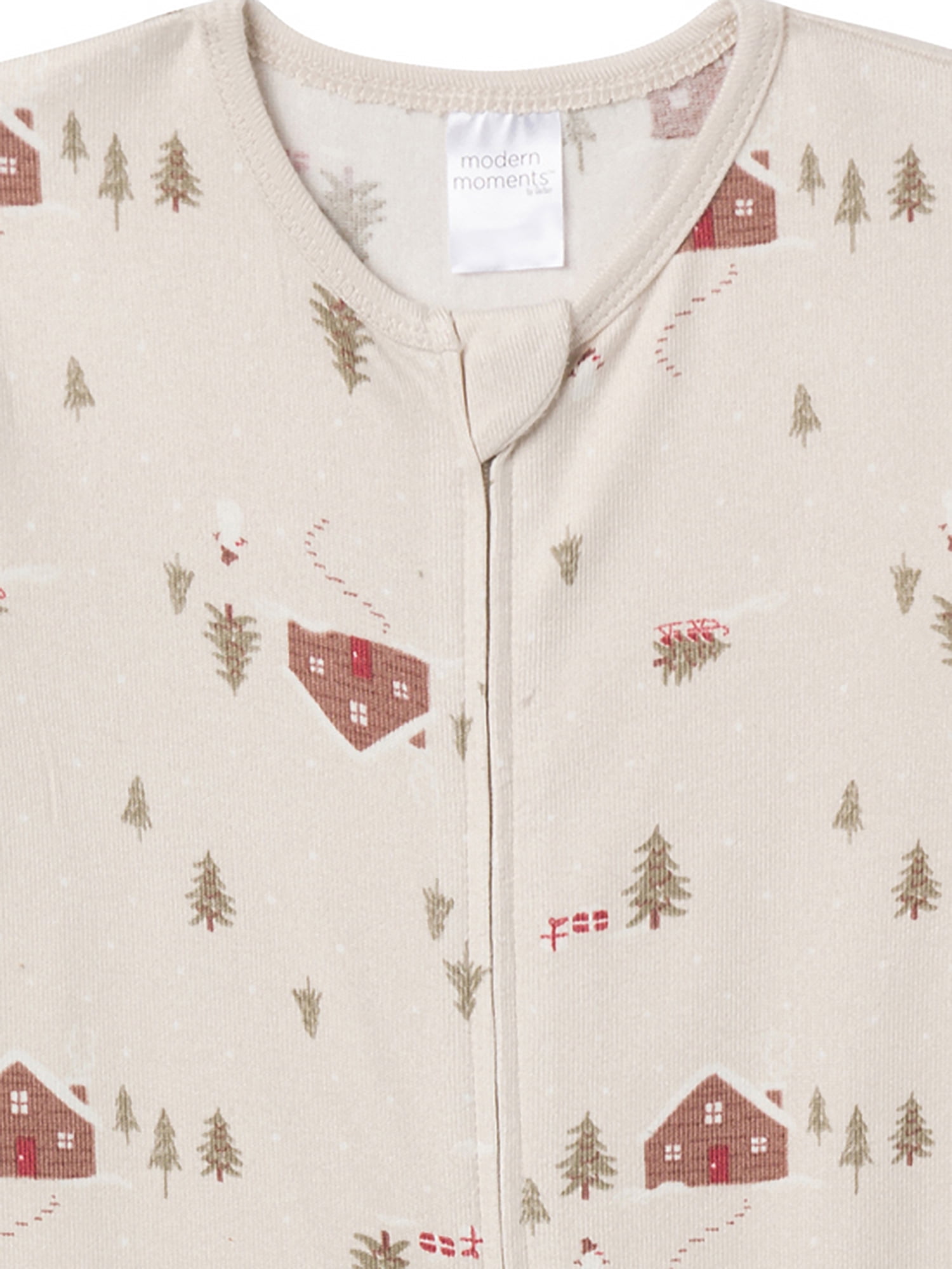Modern Moments by Gerber Christmas One-Piece Pajamas, 2-Pack, Sizes 12 Months - 5T