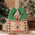 thumbnail image 4 of Christmas Gift Bag, Holiday Tote Bag, Canvas Christmas Eve Gift Bag with Festive Prints, Portable Handle, Reusable Durable Cloth, 7.09 x 3.94 x 10.24 Inches, 4 of 7