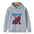 thumbnail image 2 of Sudadera de moda urbana para niños de Disney Stitch Spider-Man, camisetas para niños y niñas, sudadera deportiva para niños, sudaderas con capucha para deportes al aire libre, 2 of 5