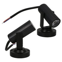 PBPBOX 2Pcs Compact Black LED Stage Effect Lamp for Wedding Party Lighting Use