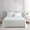 Madison Stripe Blue, variant on Martha Stewart Everyday Madison Stripe 4-Piece White/Pearl Peach Microfiber Queen Sheet Set