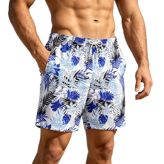 Gym Shorts Men Floral Print Drawstring Spring Outdoor Casual Holiday ing Summer Beach Hiking Golf Shorts With Pockets