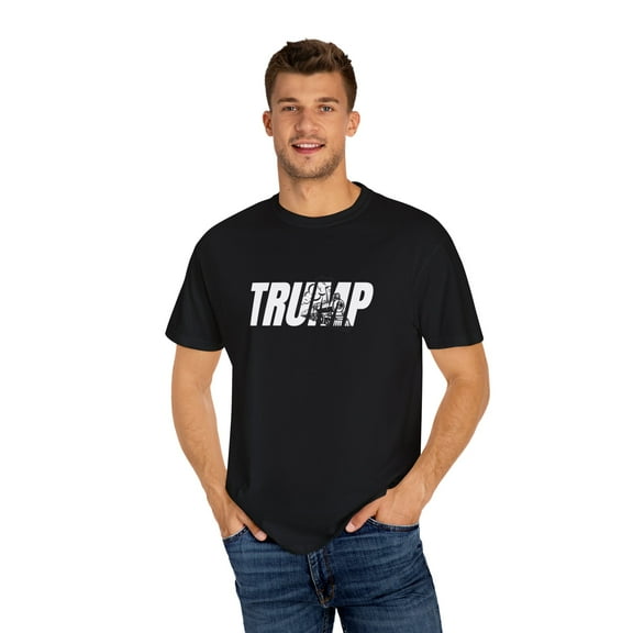 TRUMP Train Silhouette Unisex Garment-Dyed T-shirt