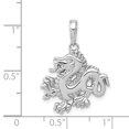thumbnail image 2 of Pendentif Petit Dragon en Or Blanc 14K, 2 of 2