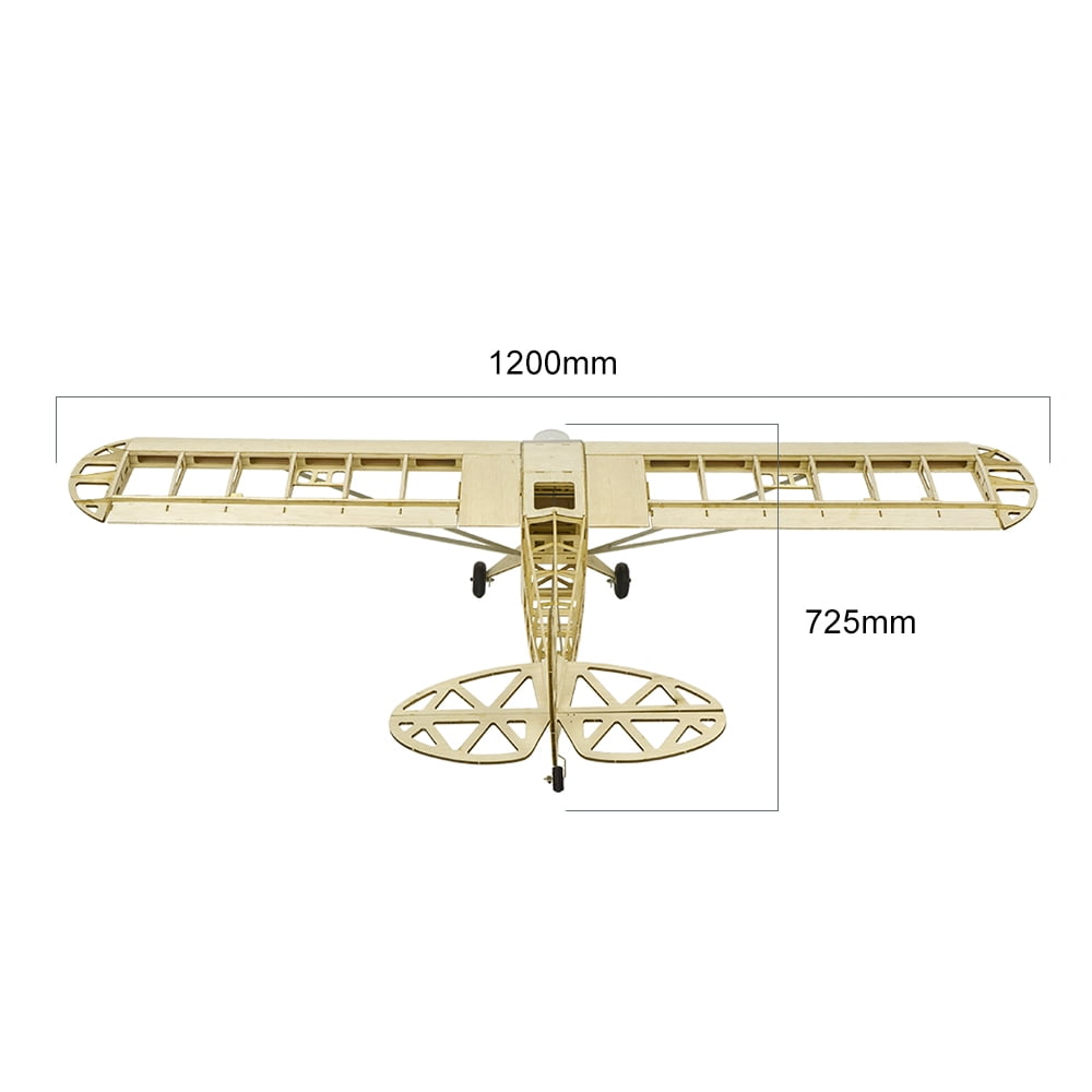 Airplane,Kit Version Diy Airplane 1200mm Powered Airplane 1200mm Wood Plane S2301 Version Diy Model 1200mm Powered J3 Wood Airplane Aircraft Kit Version Aircraft Kit Beige KIT