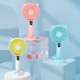 thumbnail image 1 of Ventilador de mano con carga USB, pantalla digital inteligente, silencioso y de bajo ruido, cinco modos de energía eólica, iluminación incorporada, mini ventilador portátil para exteriores Akmoler, 1 of 9