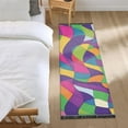 thumbnail image 3 of Yayeee Runner Rug for Bedroom 2'x6' Machine Washable Hallway Non Slip Mat, Colorful Plaid, 3 of 8