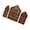 Reburn color, variant on Set of 3 Multip Sized Wooden Shadows Boxes Wall Display Shelves for Collectible Figures Dustproof Storage Organizersle