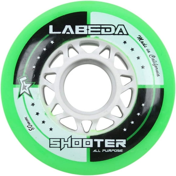 Labeda Wheels Inline Roller Hockey Shooter All Purpose Green 80mm 83A x1