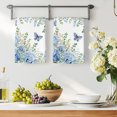 thumbnail image 3 of Blue Floral Kitchen Towels Set of 1, Spring Hydrangeas Flower Leaves Butterfly Green Absorbent Dish Towels for Kitchen, Microfiber Hand Towel, Quick Drying Tea Towel for Cleaning Dishcloths, 3 of 7