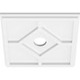 thumbnail image 2 of 12"OD x 2"ID x 4"C x 1"P Embry Architectural Grade PVC Contemporary Ceiling Medallion, 2 of 11